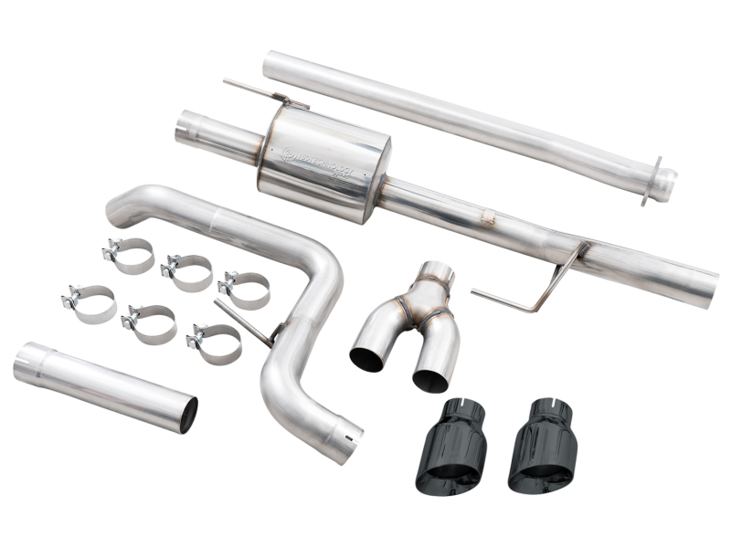 Ford F150 Performance Exhaust - Dual Side Exit - AWE Tuning - 0FG Cat Back - Diamond Black - `21-`27